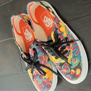 Vans Multicolor Paisley Canvas Shoes